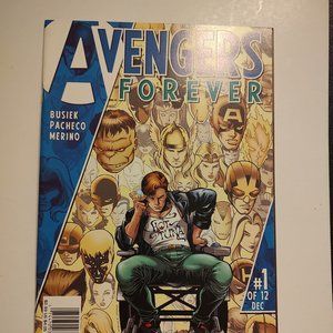 AVENGERS FOREVER # 1 Written by Kurt Busiek Cover by Pacheco and George Perez